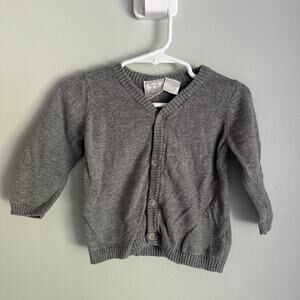 EUC Koala Baby Boutique Baby Boys 12Month Gray Button Down Cardigan Sweater